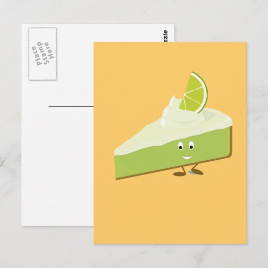 Limoner Kuchenschnitt Postkarte (Vorne/Hinten)