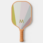 Limoner Lavender Sorbet Monogram Modernes Personal Pickleball Schläger (Vorderseite)