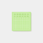 Limoner Minimalistischer Monatsplaner Mini-Kalende Post-it Klebezettel (Vorderseite)