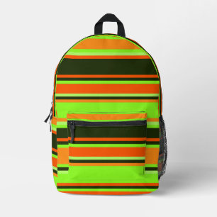 Limoner, orangefarbener und gestreifter Rucksack m