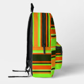 Limoner, orangefarbener und gestreifter Rucksack m (Links)