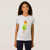Limoner Orangenpopsikel Sommereisblock Pop Kunst T-Shirt (Vorne ganz)