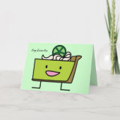 Limoner Pie sour lemon Tart Dessert Slice Graham Dankeskarte (Vorderseite)