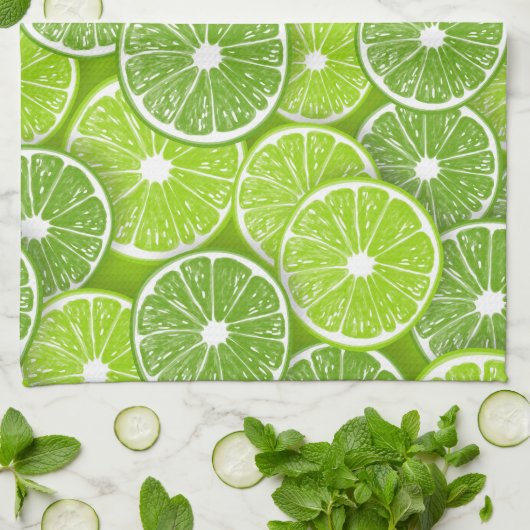 Limoner Pop Geschirrtuch (Gefaltet)