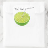 Limoner Saft Quadratischer Aufkleber (Tasche)