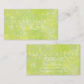 Limoner Schein Bokeh Visitenkarte (Vorne/Hinten)