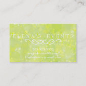Limoner Schein Bokeh Visitenkarte (Rückseite)