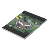 Limoner Schmetterling und Blume Notepad Notizblock (Rotiert)