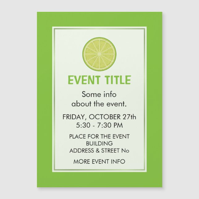 Limoner Schnitt Magnetkarte (Vorderseite)