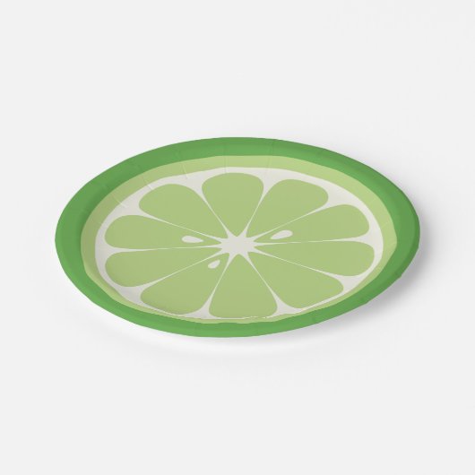 Limoner Schnitt Pappteller (Schrägansicht)