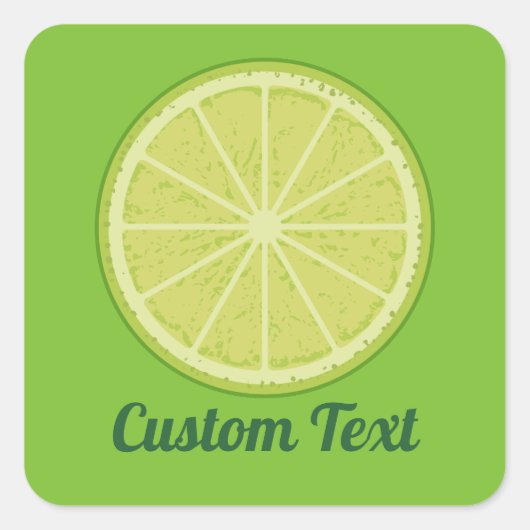 Limoner Schnitt Quadratischer Aufkleber (Vorderseite)