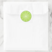 Limoner Schnitt Quadratischer Aufkleber (Tasche)