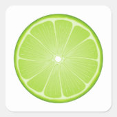 Limoner Schnitt Quadratischer Aufkleber (Vorderseite)