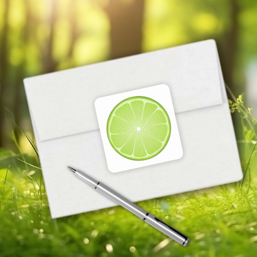 Limoner Schnitt Quadratischer Aufkleber