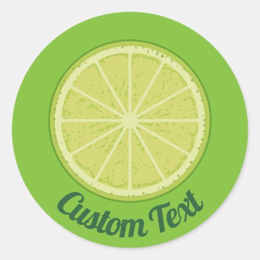 Limoner Schnitt Runder Aufkleber (Vorderseite)