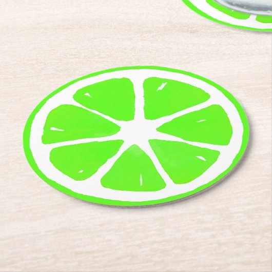 Limoner Schnitt Runder Pappuntersetzer (Angewinkelt)