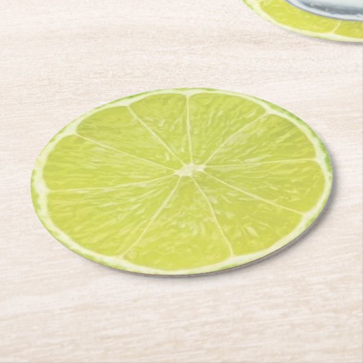 Limoner Schnitt Runder Pappuntersetzer (Angewinkelt)