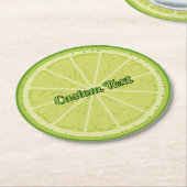 Limoner Schnitt Runder Pappuntersetzer (Angewinkelt)