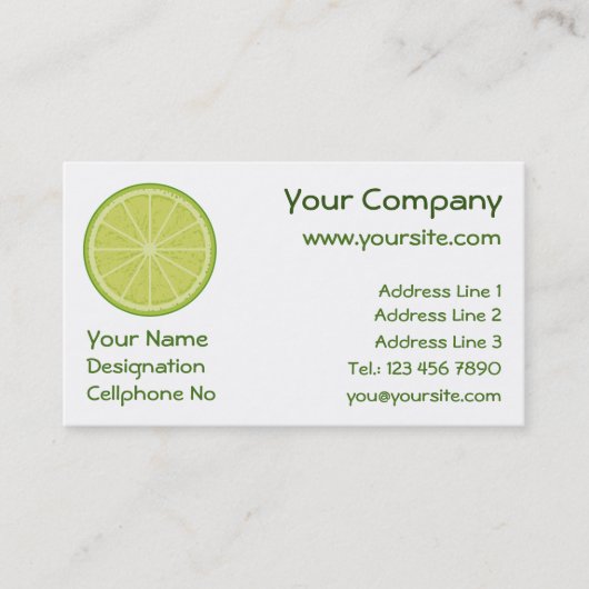 Limoner Schnitt Visitenkarte (Vorderseite)