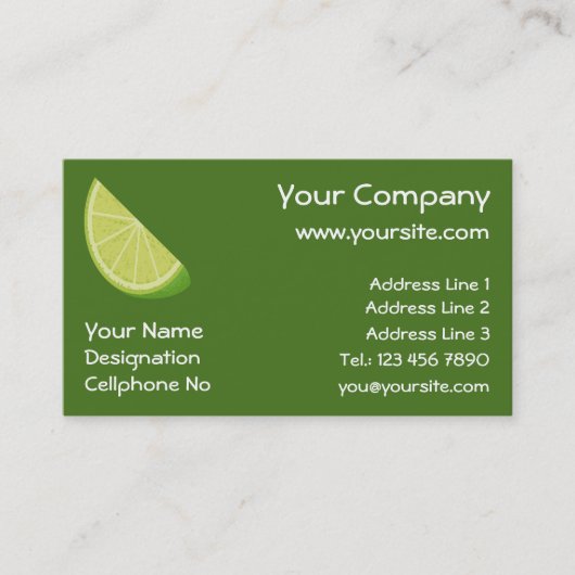 Limoner Schnitt Visitenkarte (Vorderseite)