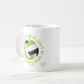 Limoner schwarzer Volleyballplatz Kaffeetasse (Vorderseite Links)
