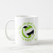 Limoner schwarzer Volleyballplatz Kaffeetasse (Links)