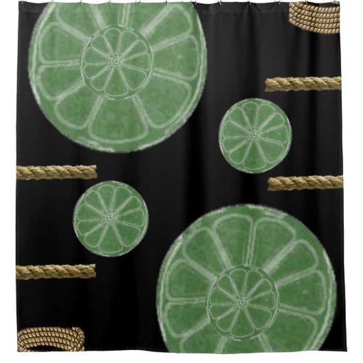 Limoner Seidenduschvorhang Duschvorhang (Vorderseite)