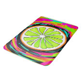 Limoner Slice Pop Art Badematte (Schrägansicht)