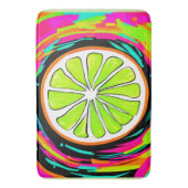 Limoner Slice Pop Art Badematte (Vorderseite Vertikal)