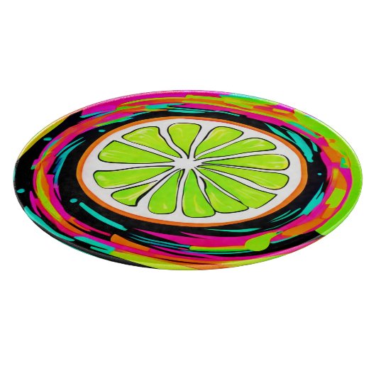 Limoner Slice Pop Art Schneidebrett (Ecke)