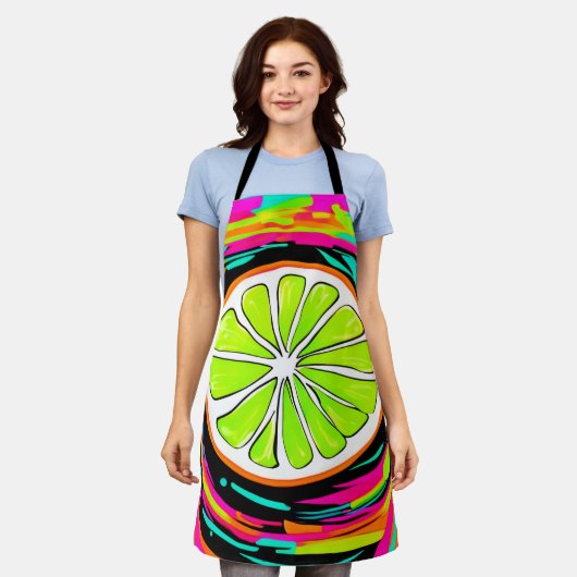 Limoner Slice Pop Art Schürze (Getragen)