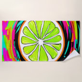 Limoner Slice Pop Art Strandtuch (Vorderseite)