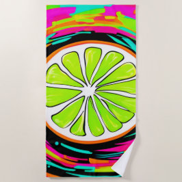 Limoner Slice Pop Art Strandtuch
