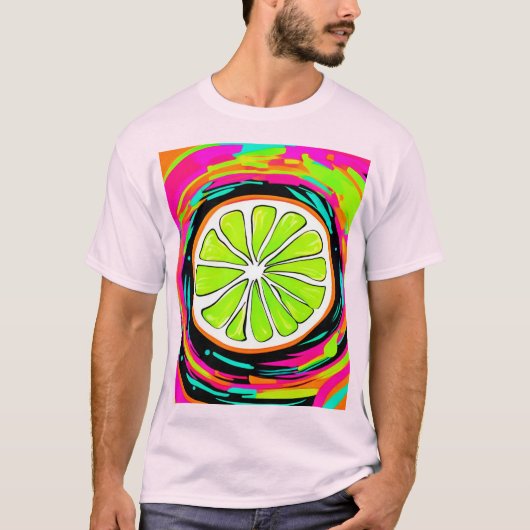 Limoner Slice Pop Art T-Shirt (Vorderseite)