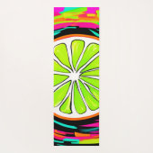 Limoner Slice Pop Art Yogamatte (Rückseite)