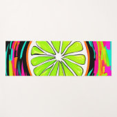 Limoner Slice Pop Art Yogamatte (Vorderseite (Horizontal))