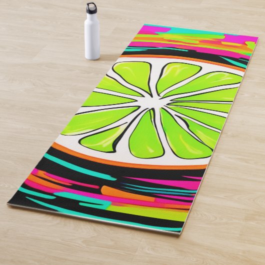 Limoner Slice Pop Art Yogamatte (Beispiel)