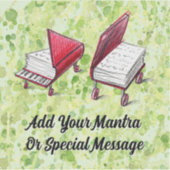 Limoner Splash mit Book & Piano Aufkleber (Vorderseite)