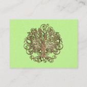 Limoner und brauner Schwirbelbaum Visitenkarte (Rückseite)