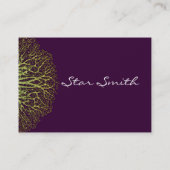 Limoner und fleckiger Baum Visitenkarte (Rückseite)