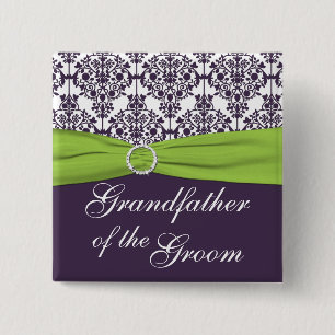 Limoner und Lila Großvater Button