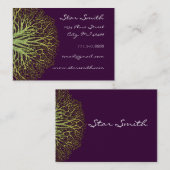 Limoner und Pflaumenbaum Visitenkarte (Vorne/Hinten)