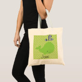 Limoner Wal auf Limoner gemusterter Tragetasche (Vorderseite (Produkt))