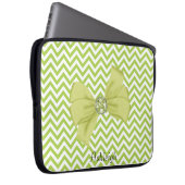 Limoner Zickzack Streifen Laptopschutzhülle (Vorne Rechts)
