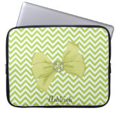 Limoner Zickzack Streifen Laptopschutzhülle (Vorderseite)