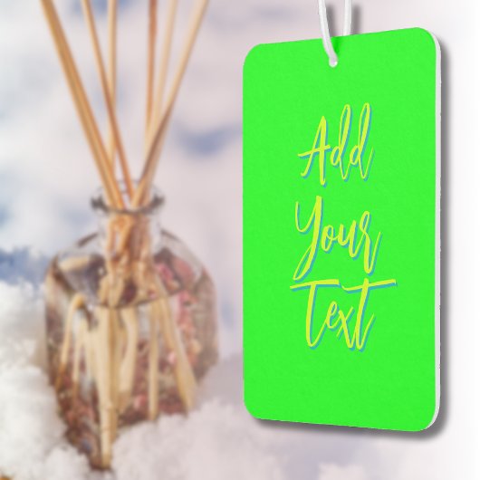 Limones 3D-Azurblau Moderner Text Funny Electric G Autolufterfrischer