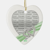 Limones Band-Dekor für benutzerdefinierte Herzen Keramik Ornament (Rechts)