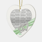 Limones Band-Dekor für benutzerdefinierte Herzen Keramik Ornament (Links)