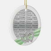 Limones Band-Dekor für benutzerdefinierte Herzen Keramik Ornament (Rechts)