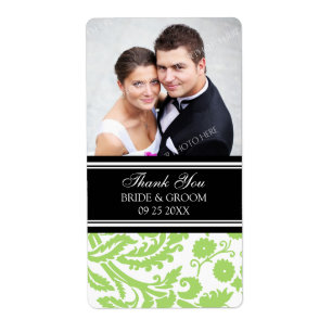 Limones Black Damask Foto Hochzeitsmarken